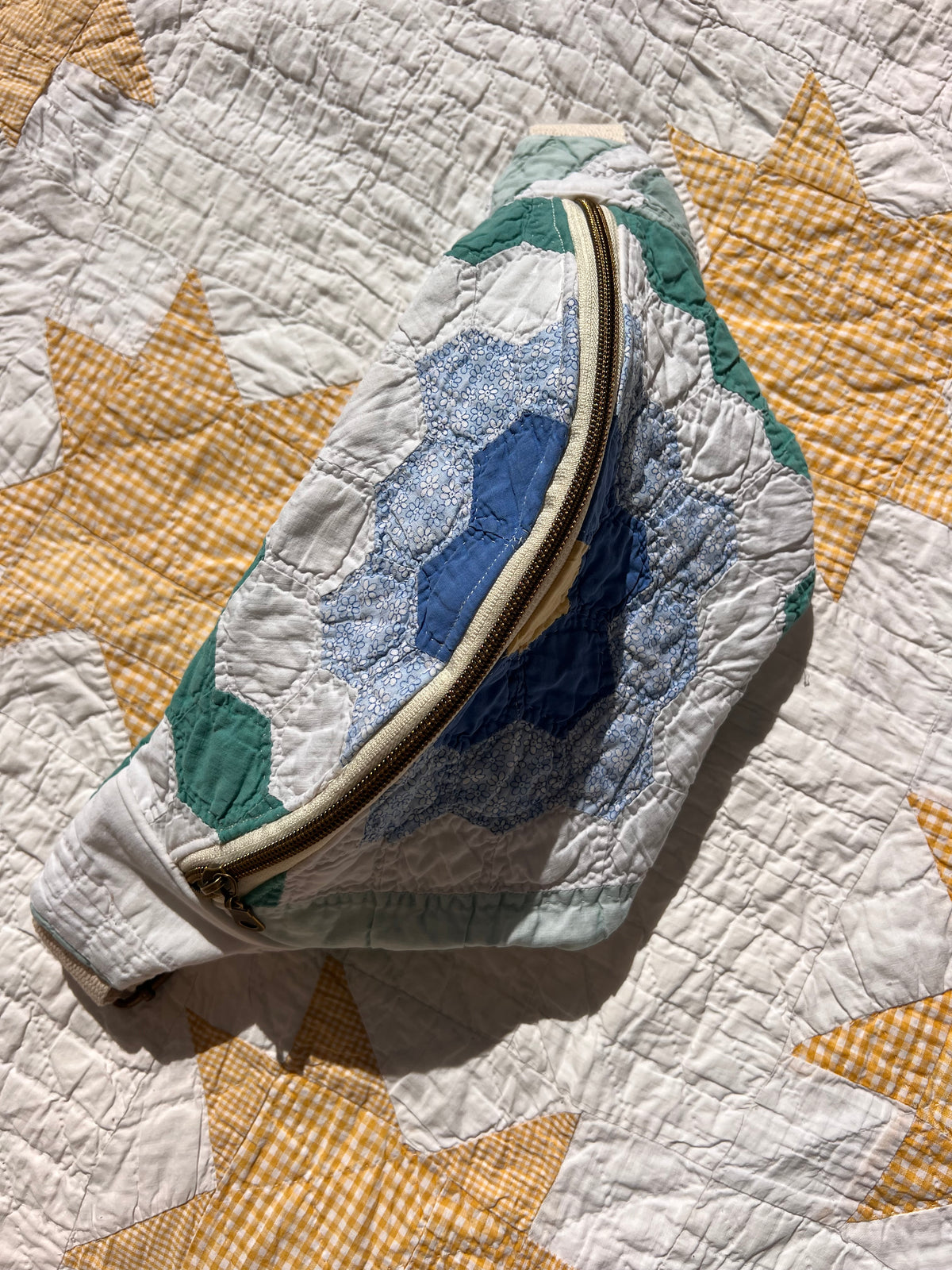 Grandmother’s Flower Garden Heirloom Bum Bag