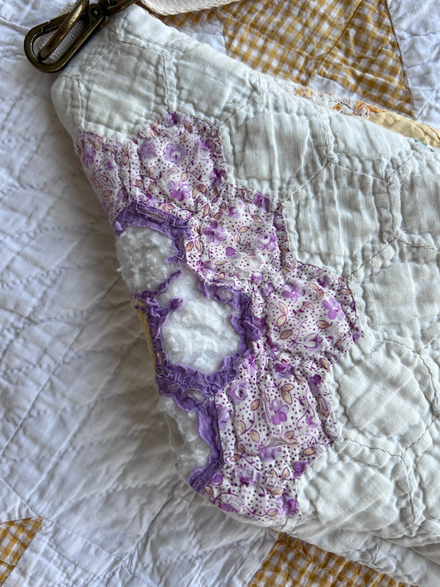 The Heirloom Quilted Bum Bag | Grandmothers Flower Garden