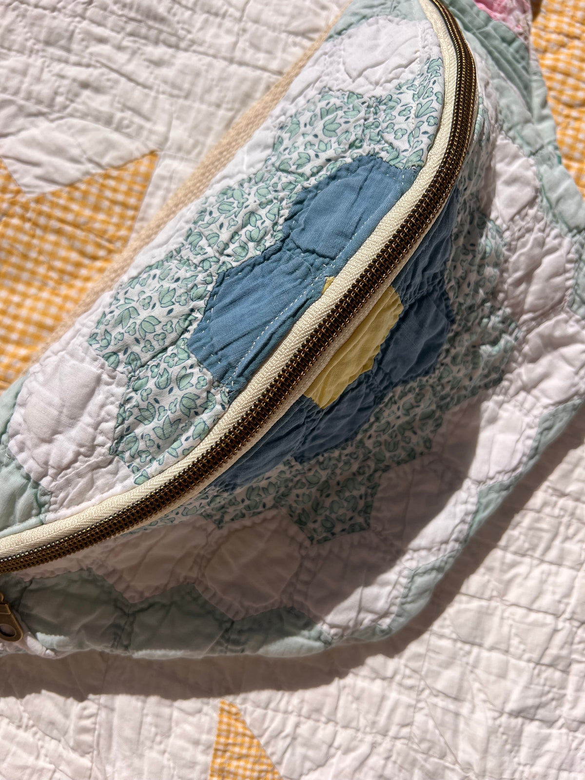 Grandmother’s Flower Garden Heirloom Bum Bag