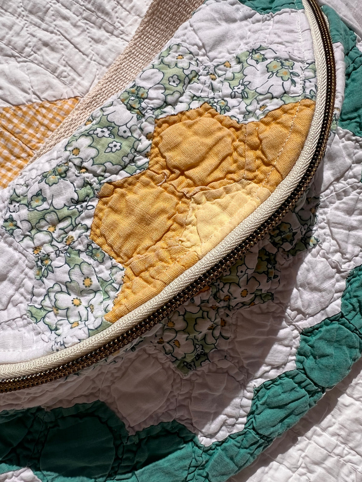 Grandmother’s Flower Garden Heirloom Bum Bag