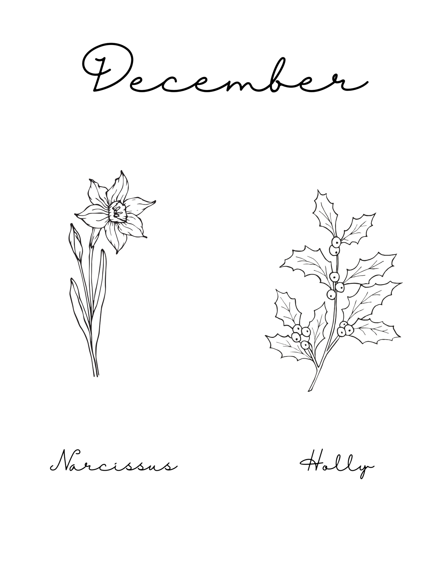 Custom Embroidered Birth Flower