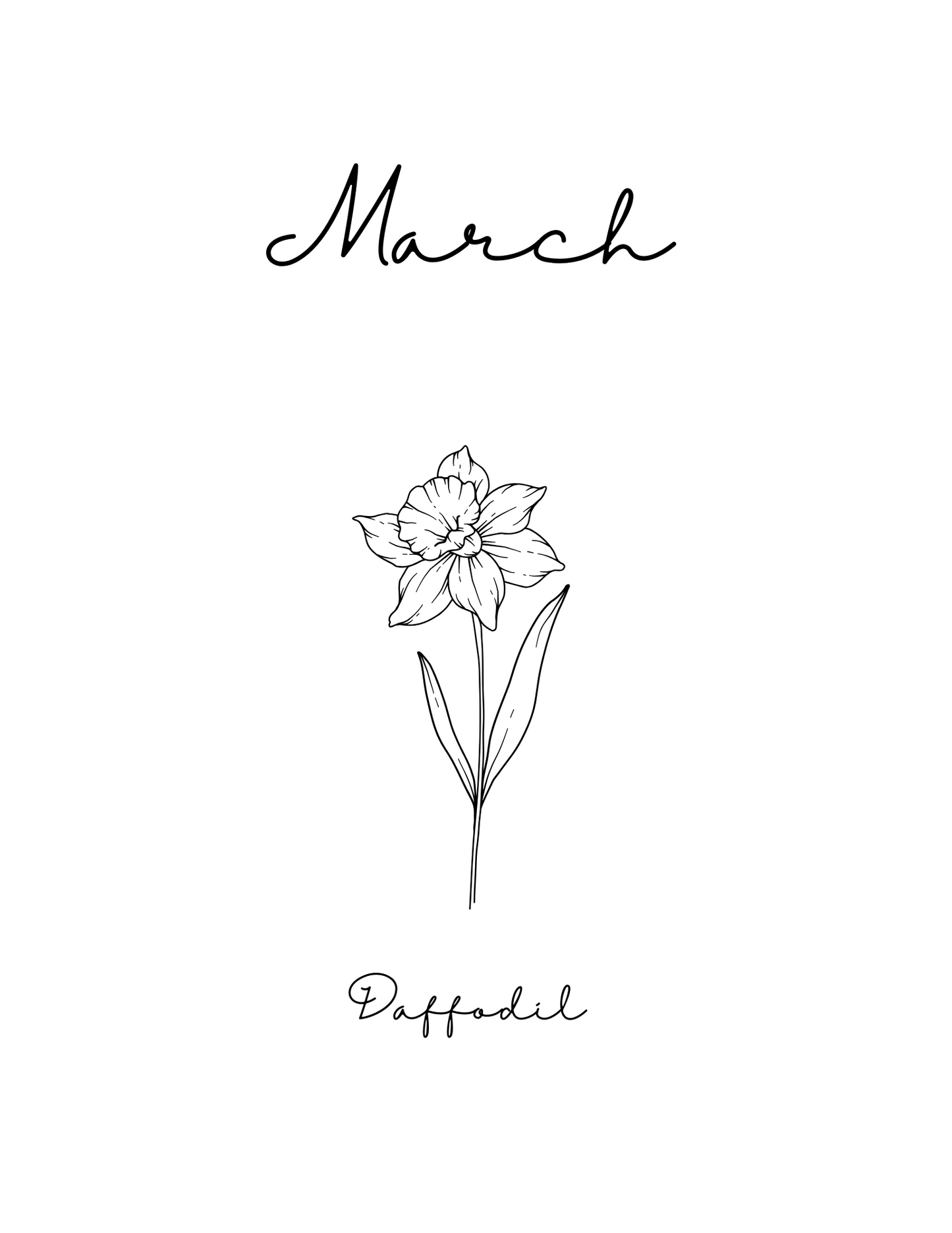 Custom Embroidered Birth Flower