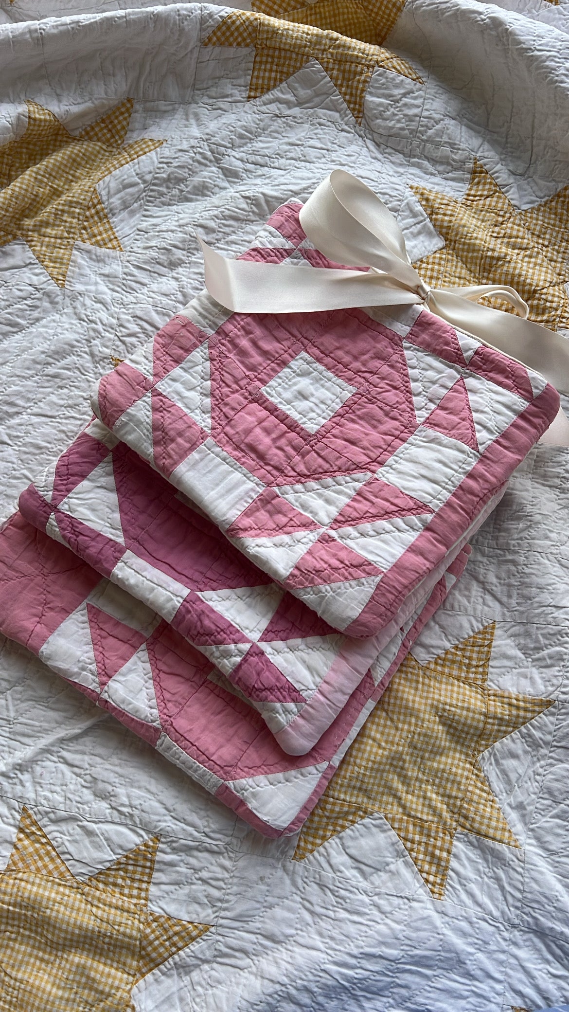 The Heirloom Book Pouch | Quilted Book Sleeve Pink