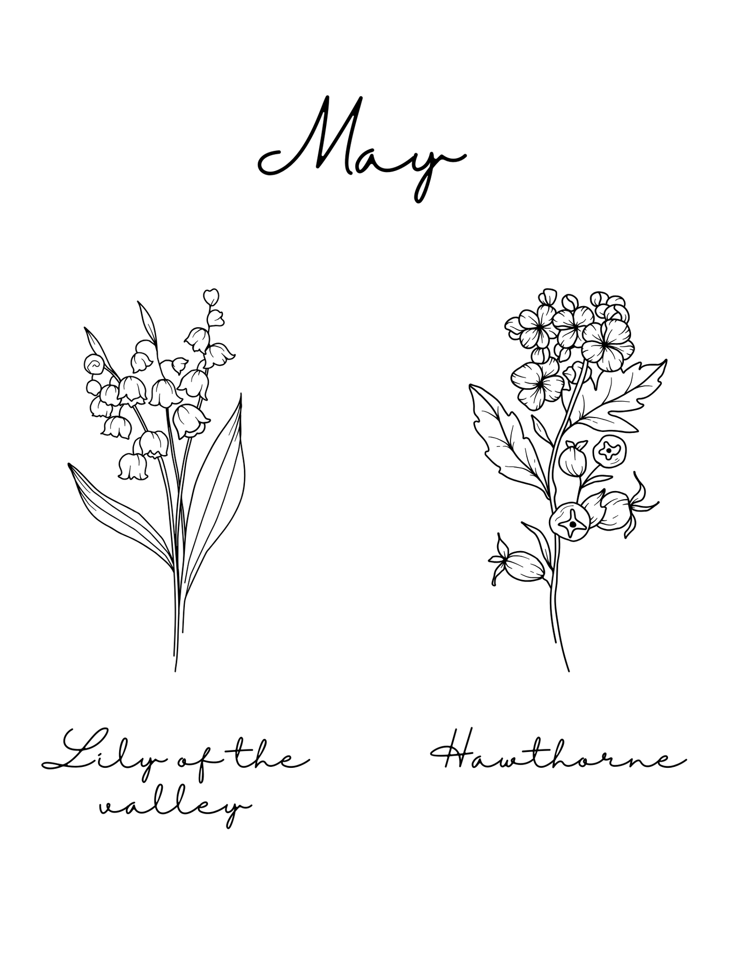 Custom Embroidered Birth Flower